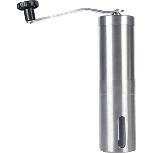 1PC Manual Coffee Bean Grinder Stainless Steel Cylindrical Portable Hand Grinder Kitchen Coffee Appliance Accessories