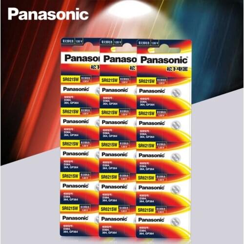 15PCS SR621SW Silver Oxide 6.8mm*2.1mm Button Cell Batteries for Panasonic AG1 364 164 D364 L621 1.55v Watch Coin Battery
