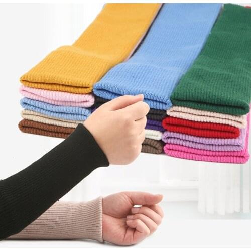 17 Colors Knitted Ribbed Fabric Elastic Neckline Cuffs Down Jacket Sweatshirt Trousers Handmade Garment Sewing Accessories