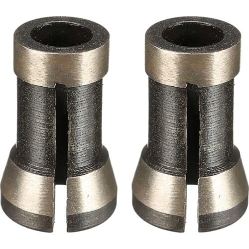 2Pcs 1/4' 6.35mm Alloy Collet Chuck Adapter Engraving Trimming Machine Electric Router