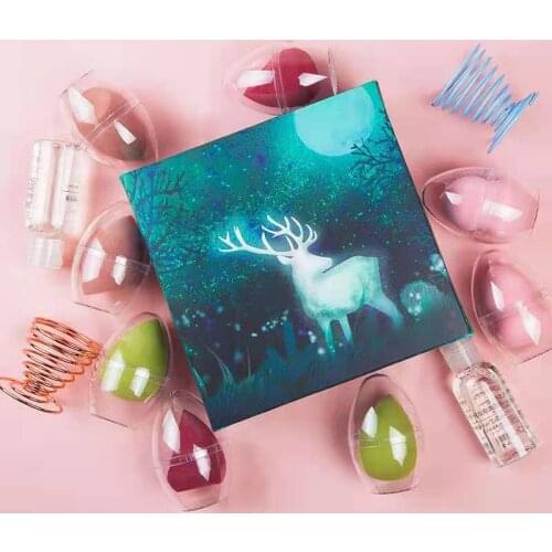 3PCS/SET Beauty Makeup Egg Foundation Sponge Powder Blender Cosmetic Blender Makeup Puff Brush Cleaning fluids Makeup Tools