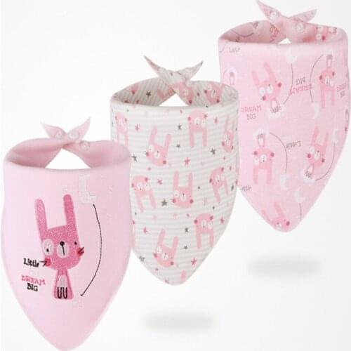3PCS Scarf Bib Baby Bibs Burp Cloths Bandana Waterproof Newborn Boys and Girls Bib Scarf Towel Cotton Drool Accessories