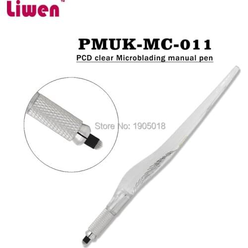 50pcs free DHL Professional permanent makeup machine tattoo eyebrow manual PCD microblade pen with gift 10pcs blade needles