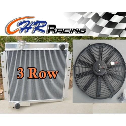 FOR Toyota Land Cruiser BJ40 DIESEL BJ42 Aluminum Radiator MT + FAN