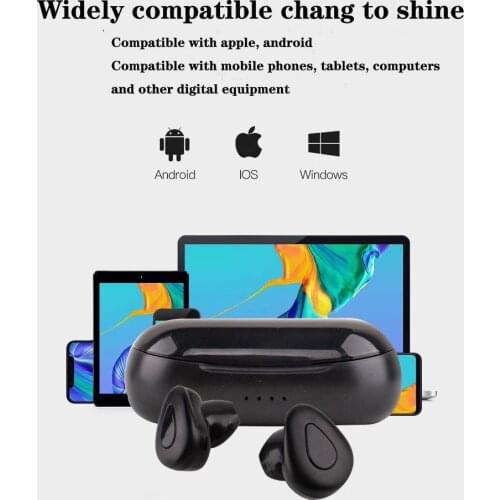 Wireless Bluetooth Earphones Earset Stereo Headphones Sport Noise Cancelling Mini Earbuds For Mi Samsung All Phone