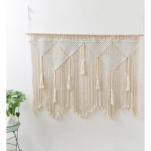 Bohemian Macrame Wall Hanging Handwoven Cotton Rope Boho Tapestry Home Decor Boho Bohemian Woven Tapestry Wall Art Macrame Decor