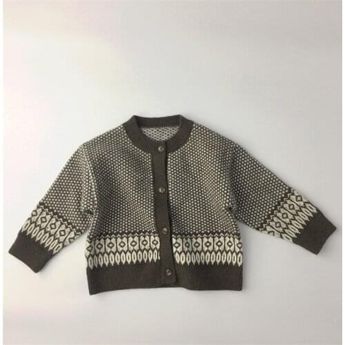 Cardigan Kids Sweaters Spring Winter Baby Boys Girls Warm Knitted Bottoming Thicken Childrens Clothes Top High Quality