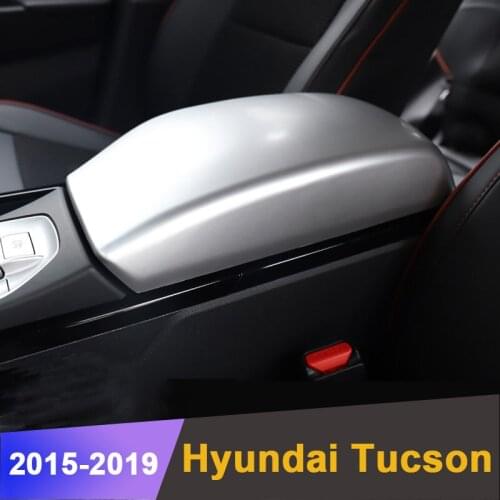For Hyundai Tucson 2015 2016 2017 2018 2019 Car Armrest Box Cover Shell Automatic Central Armrest Console Box Protective Pad Mat