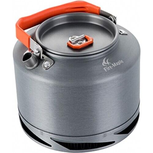 Fire Maple FMC-XT2 Hard Anodizing Aluminum Heat Collecting Exchanger Kettle Camping Picnic Coffee Pot Cookware Sets 1.5L 308g