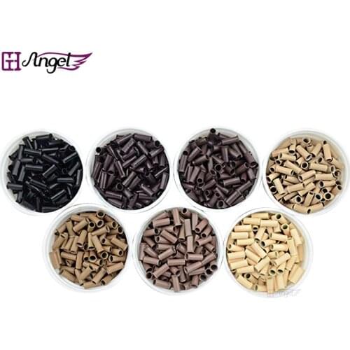 Charlies Angels 2.8mm*2.3mm*7mm copper tubes Micro Rings/links/beads/pipe Hair Extension Tools 1000pcs/lot 7 colors Optional