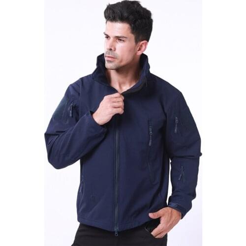 Camo Tactical Jackets Winter Plus Velvet Windproof Warm Soft Shell Hooded Coat Outdoor Hiking Riding Jackets Fishing Clothing