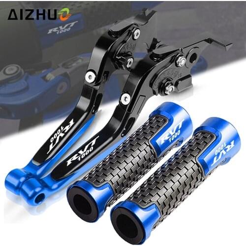 Motorcycle CNC Accessories Folding Extendable Brake Clutch Levers FOR HONDA RC51 RVT1000 SP-1 SP-2 2000-2006 Handle Grips Ends