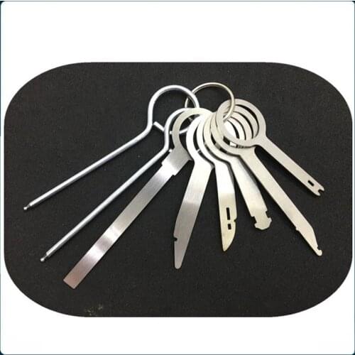 Free shipping 8Pcs/Set Car Stereo Radio Release Removal Tools Key Kit for Volkswagen Audi