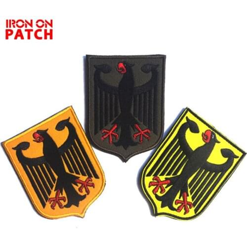 Germany Clothes Of Arms Patch German Eagle Shield Embroidered Badge DIY Personality Pride Tactical US Army Backpack Patch
