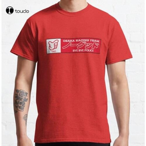 Nogood Racing [Bye Bye Font 1985] Classic OsakaS Nogood No Good Racing Team Bye Police Vintage T-Shirt Cotton Tee Shirt