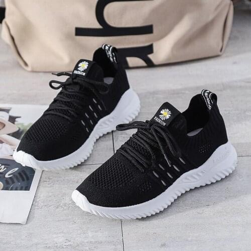 New Ladies Fashion Trend Casual Breathable Flying Socks Shoes Shoes Lace-up Shoes Sports Shoes Running Shoes Comfortable