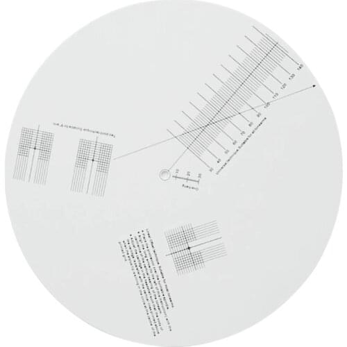 New Anti-sliding LP Vinyl Record Pickup Calibration Plate Distance Gauge Protractor Adjustment Tool Ruler for Turntable Accessor