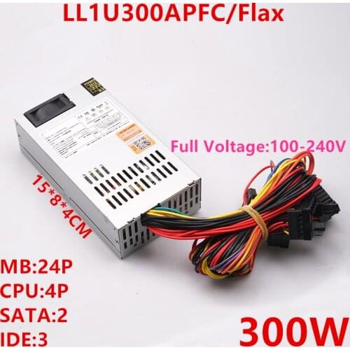 New Original PSU For Lianli AIO FLEX POS NAS Small 1U 300W Power Supply LL1U300APFC/Flax