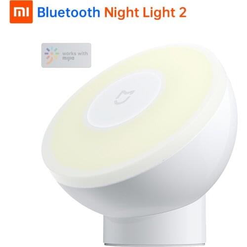 Original Xiaomi Bluetooth Night Light 2 Personalize Brightness Motion Sensor Dark Detect Magnetic Dock Work With Mijia Mi Home