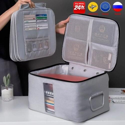 Document Storage Bag Organizer Files Folder Ticket Credit Card Certificates Handbag Home Office Organizer Accessories Supplies