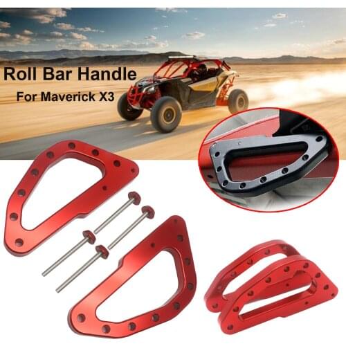 For Can-Am Maverick X3 XDS XRS XMR XRC Turbo RR X3 2017-2021 2020 2019 2018 Heavy Duty Billet Aluminum Roll Bar Grab Handles