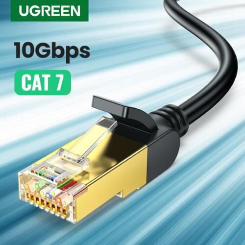 UGREEN Ethernet Cable RJ45 Cat7 Lan Cable FTP RJ 45 Network Cable for Cat6 Compatible Patch Cord for Modem Router Cable Ethernet