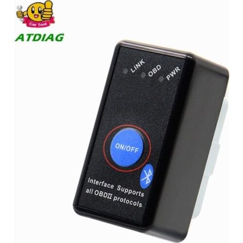 V2.1 MINI ELM327 Bluetooth Power Switch ELM 327 Version 2.1 OBD2 / OBDII