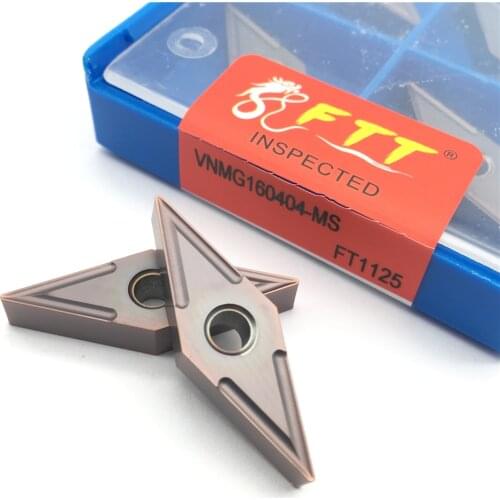 VNMG160404 MS FT1125 Tungsten Carbide External Turning Tool stainless steel High quality Turning Insert Cutting CNC Tool