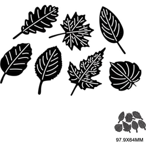 Cutting dies New 7-piece set of branches and leaves metal Stencil for DIY Scrapbooking Paper Card Making embossing craft dies