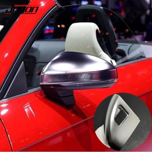 2pcs Replace Silver For Audi TT TTS TT RS 8J MK3 2015-2016 2017 Car Mirror Rear View Rearview Cap Side Wing Cover Accessories
