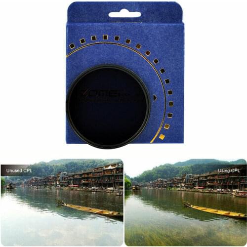 ZOMEI 49 52 55 58 62 67 72 77 82mm Circular Polarizer Slim CPL Filter For camera Canon Nikon DSLR Camera Camera Filter