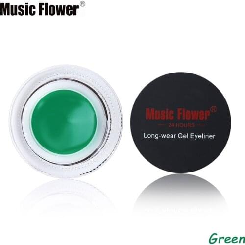 1pc 5 color Eyeliner Waterproof Cream with Brush Make Up Comestics Eye Liner Cream Pen Beauty Essentials Makeup Gel Glitter