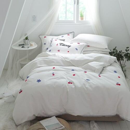100%cotton applique queen size luxury Bedding Set king size bed set bed cover soft Bedsheets Duvet quilt cover set pillowcase