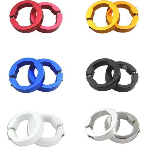 2pcs Bicycle Grips Ring 8/12mm Aluminum Alloy End Lock Bike Bicycle MTB Handlebar cycling Mountain Road Accessories Parts R S3Y8