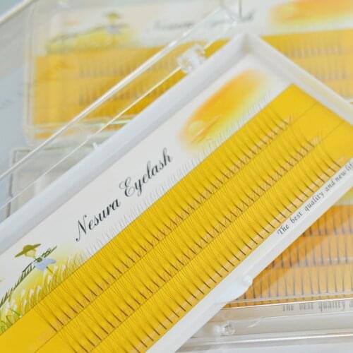 2020 new silk eyelash 0.07 C Curl 3D 6 D Individual Mink Eyelash Extension Soft Black Fake False Eye Lashes