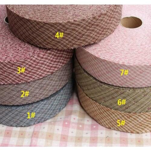 4cm Jacquard patchwork Cotton Unfold Bias Binding Tape, Sewing Trim Material Covered Dress-making Craft Textile Webbing
