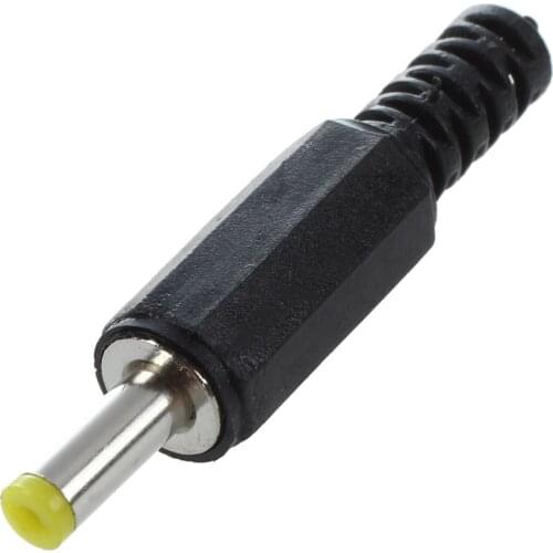 6Pcs Plastic Cable Guard 4.0 x 1.7mm Male DC Power Plugs Connectors