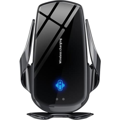 Qi Fast Charge Car Holder Infrared Sensor Wireless Charger foriphone 12 11 pro forSamsung S20 10