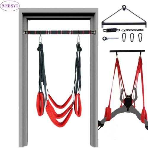 BDSM Bondage Gear Fetish Sex Swing Sex Toys for Couples 360 Degree Spinning Sex Swing Door Swing SM Fetish Erotic Products New