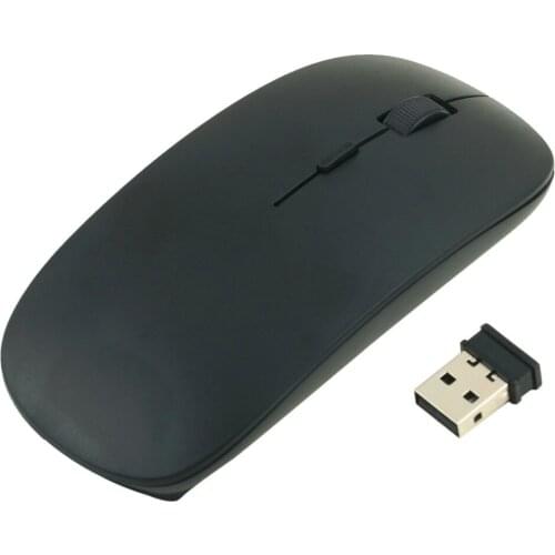 2.4G Wireless Mouse Ultra-Thin 1200DPI Optical Mouse Mice with USB Dongle For Windows 2000 ME XP Vista 7 Laptop PC