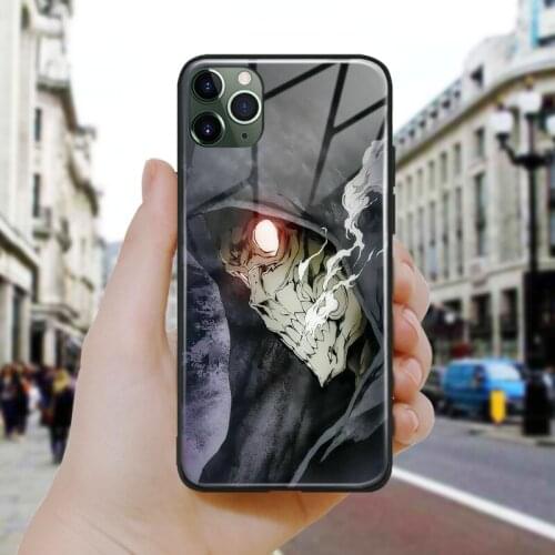 Sword art online death gun Soft Silicone Glass Phone Case Cover Shell For iPhone SE 6 6s 7 8 Plus X XR XS 11 12 Mini Pro Max