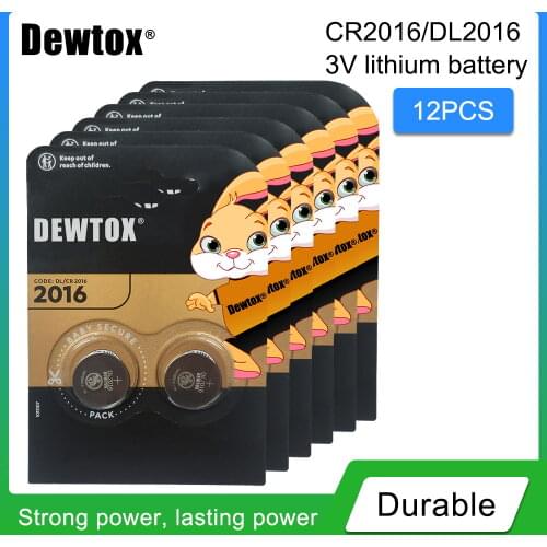 Cr2016 12pcs for DURACELL original brand new battery for 3v button cell coin batteries watch computer cr 2016 Suitable Watch