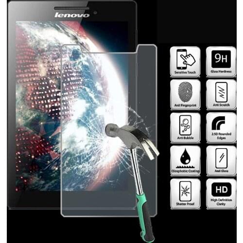 For Lenovo Tab 2 A7-10 A7-10F 7.0" - 9H Tablet Tempered Glass Screen Protector Cover Explosion-Proof High Quality Screen Film