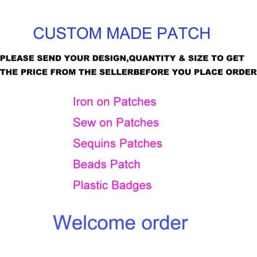 Custom Made High Quality Iron on Patches Badges Beads Patches Sequins Patchs For All Kinds Of Clothes