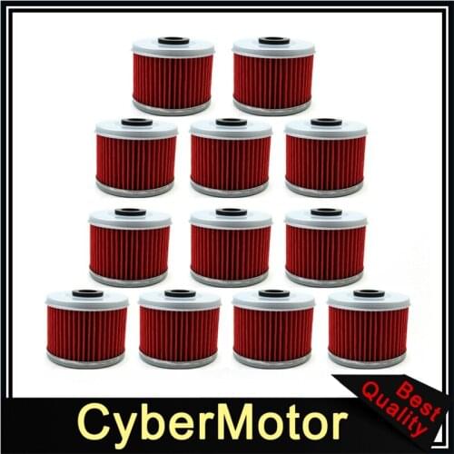 12x Oil Filter For Honda ATC CB 250 TRX 300 350 500 CB 400 VT125 CBF250 XL 125