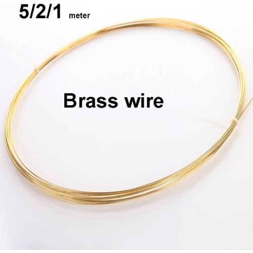 5 meter 2 1 meter Brass wire H62 wire brass bar 1mm-5mm copper wire round cutting