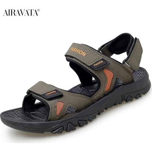 Summer Outdoor Sandals Mens 2021 2020 Flip Flops Slippers Fashion Big Size 39-48 Casual Flats Comfortable Male Walking Shoes