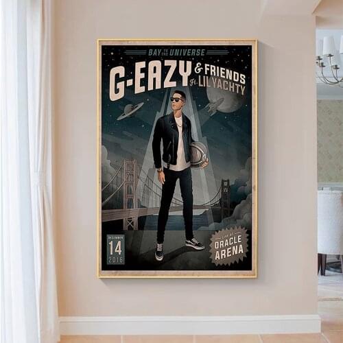 SP152 Silk Cloth Wall Poster New G-Eazy and Lil Yachty Rap Music Art Home Decoration Gift