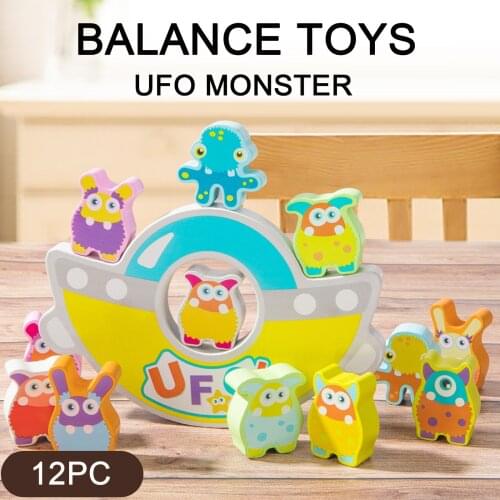 UFO Balanced Building Blocks Toys Early Education Puzzle Parent-child Board Game Childrens Educational Building Block Toys