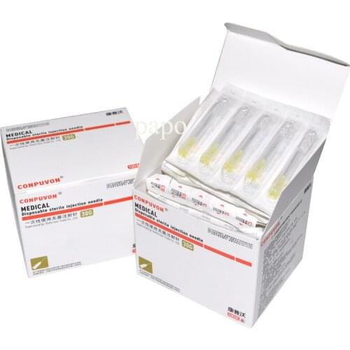 Painless small needle 13mm 4mm 25mm disposable 30G medical micro-plastic injection cosmetic sterile needle surgical tool 100pcs